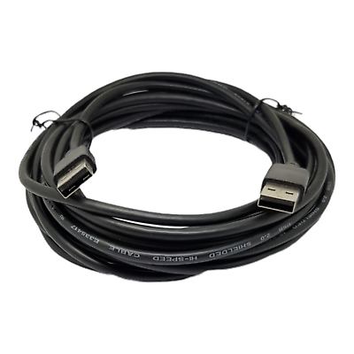 5m USB Cable A Male To A Male Plug Shielded High Speed 2.0 Lead