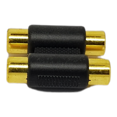 Double RCA Phono Coupler Joiner Female Audio Video Connector Adaptor Twin To
