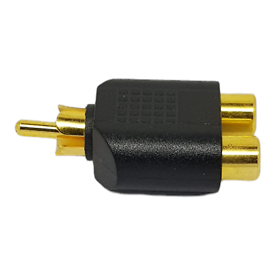 Phono RCA Splitter Joiner Gold Single Audio Video Socket Adapter Cable