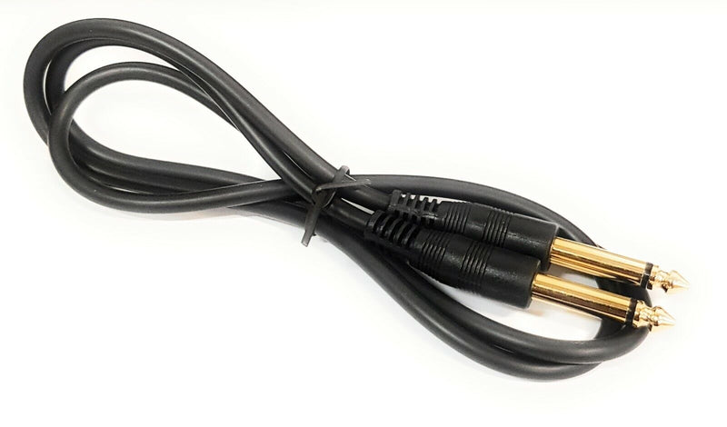 3m 6.35mm GOLD Mono Jack to Plug 6.3mm Guitar Keyboard Amp Lead 1/4 Cable Electric