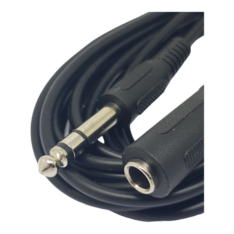 5m 6.35mm STEREO HEADPHONE EXTENSION CABLE 1/4" JACK PLUG