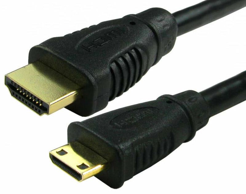 2m HDMI Mini C Cable Lead Male to Gold 1.4 High Speed with Ethernet HD Video