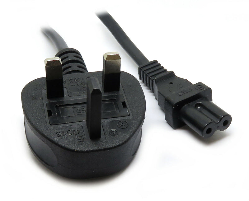 5M Metre Figure of 8 Mains Cable C7 PS3 PS Vita Black