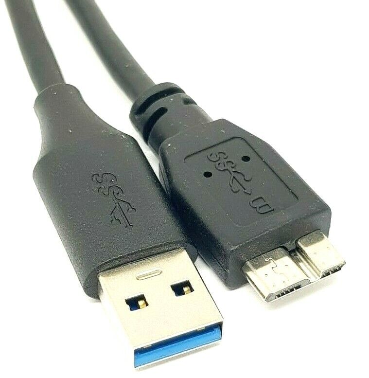 2m USB 3.0 Micro B Cable A Male to  Male Data Lead Super Fast Speed