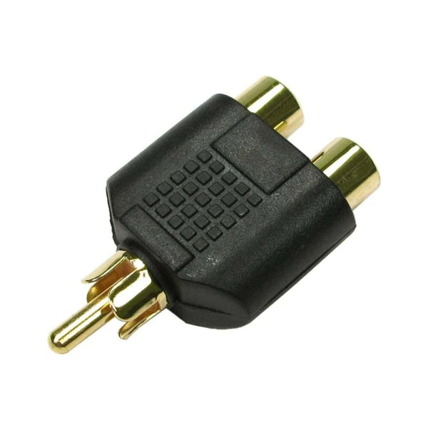 Phono RCA Splitter Joiner Gold Single Audio Video Socket Adapter Cable