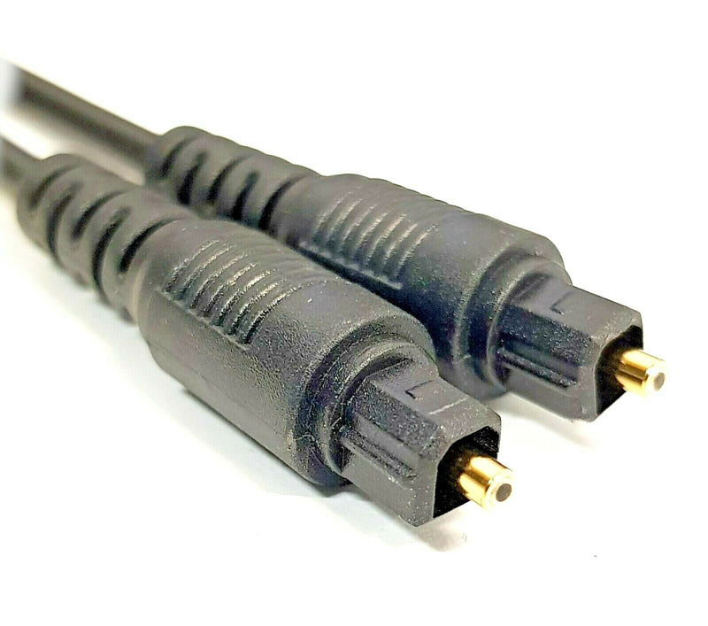 3M Metre Short Digital Fibre Optical Audio Toslink SPDIF Gold Cable Lead Plug