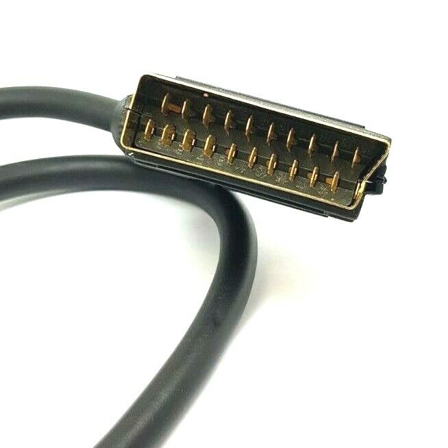 0.5m Scart Cable Lead 21 Lead Pin Gold Video TV VCR DVD