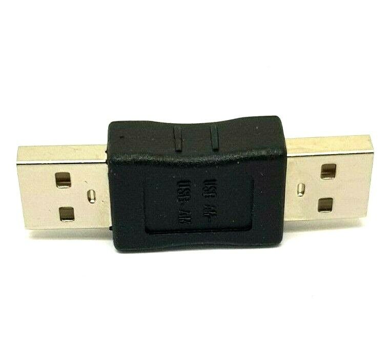 USB 2.0 A Male Plug to A Male Plug Adapter Joiner Coupler