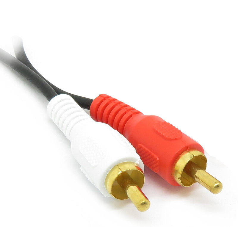 3m Twin Phono Extension Cable Lead RCA AUDIO SPEAKER