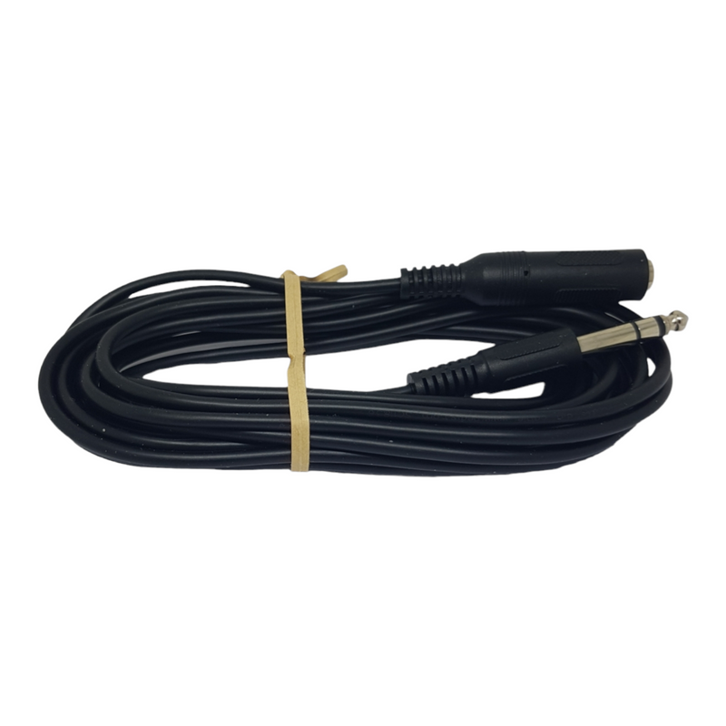 5m 6.35mm STEREO HEADPHONE EXTENSION CABLE 1/4" JACK PLUG