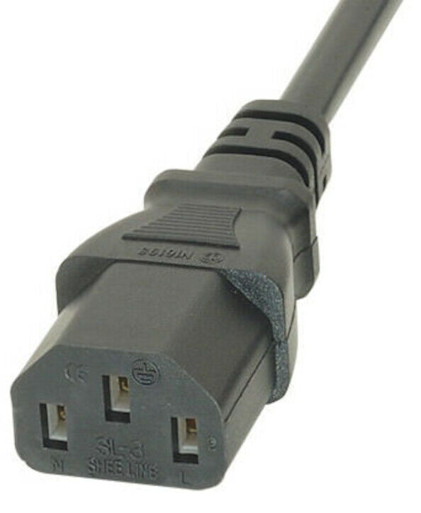 10M Metre Long IEC Mains Power C13 C14 Extension Cable Kettle Lead PC TV Monitor
