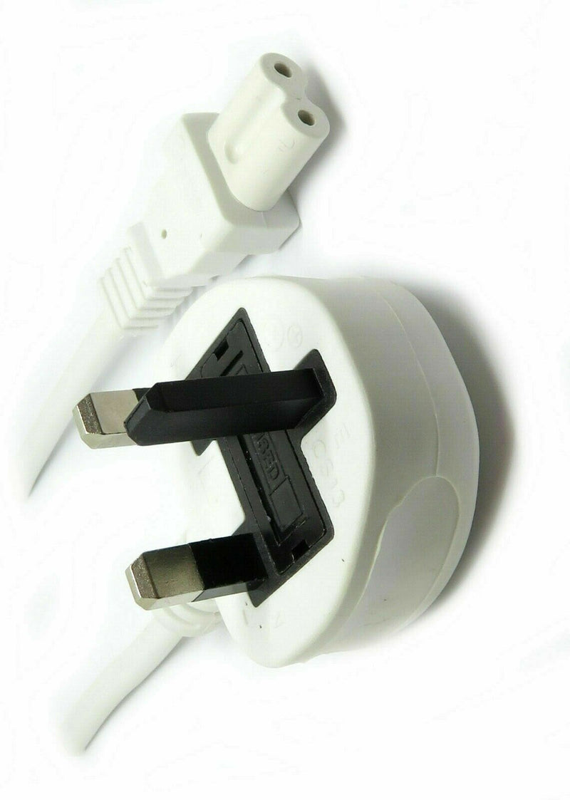 3M Metre Figure of 8 Mains Cable C7 PS3 PS Vita White
