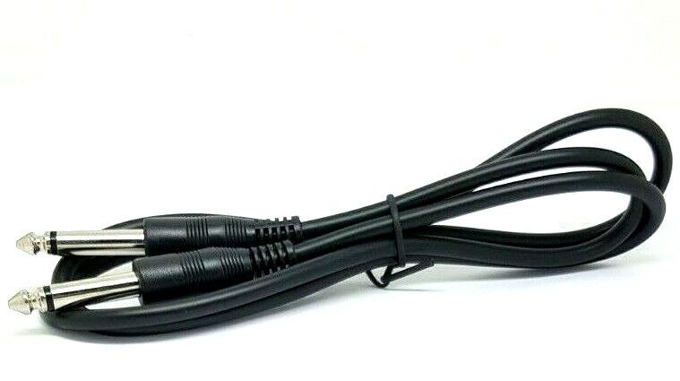 3m Guitar Amp Lead Cable 6.35mm Nickel Mono Jack Plug 6.3mm Keyboard 1/4
