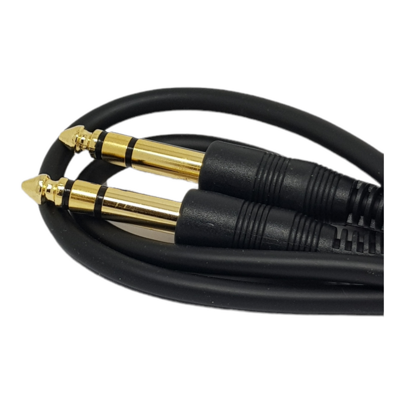 3m 6.35mm Stereo Jack to Jack Cable 1/4" 6.3mm Lead