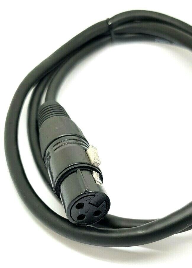 3m Black XLR Microphone Cable Lead 3 Pin Male To Female Patch Mic