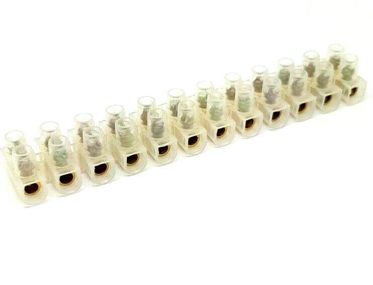 3 Amp Terminal Block 3A 12 Way Connector Cable Lead Strip Choc Electrical