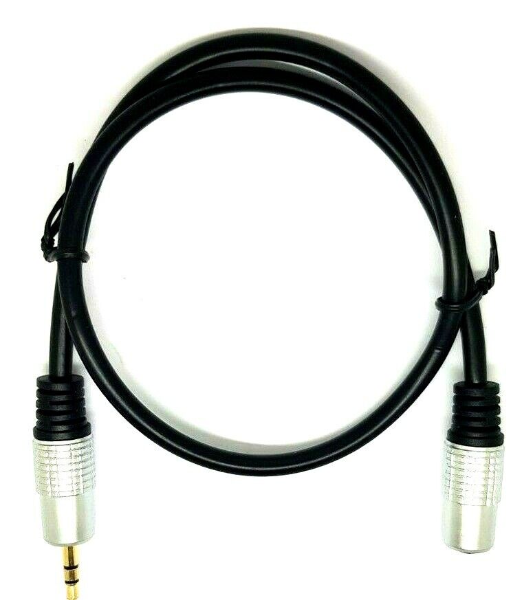 0.5M 3.5mm Headphone Extension Cable Stereo Jack Aux Audio Lead