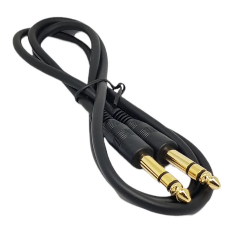 1m 6.35mm Stereo Jack to Jack Cable 1/4" 6.3mm Lead