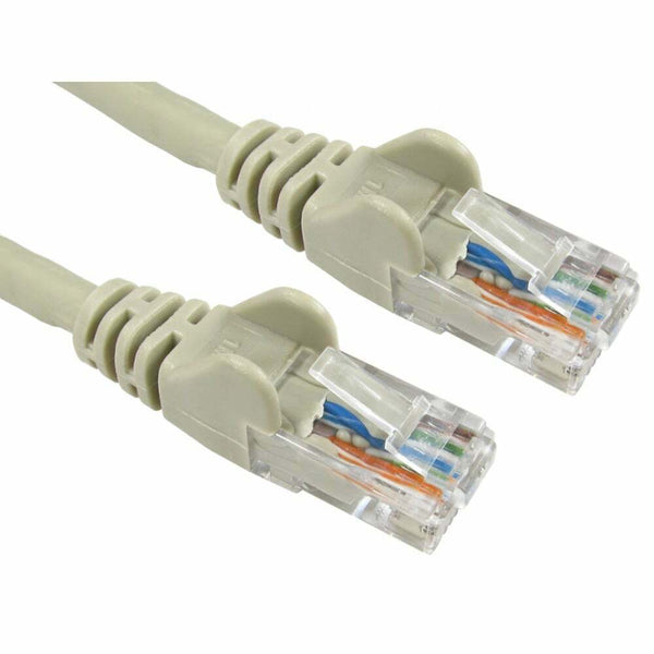 2m Grey Ethernet Cable Network Internet Cat5e RJ45 Patch Lead