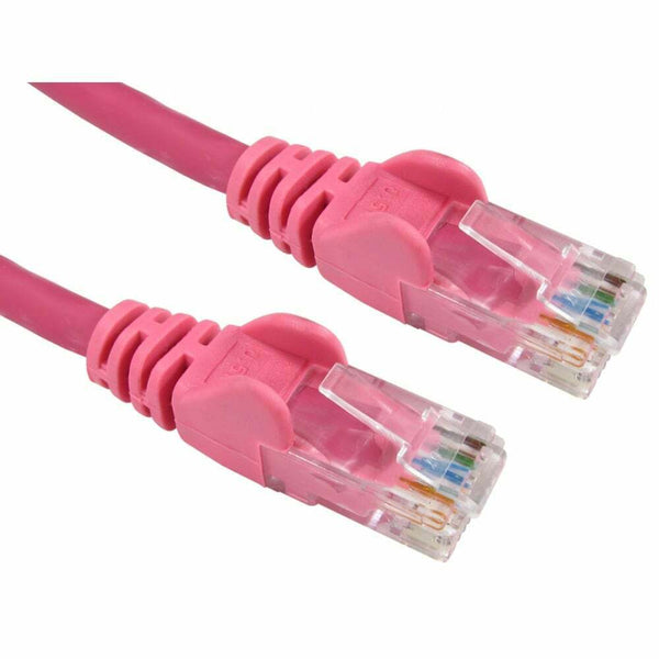2m Pink Ethernet Cable Network Internet Cat5e RJ45 Patch Lead
