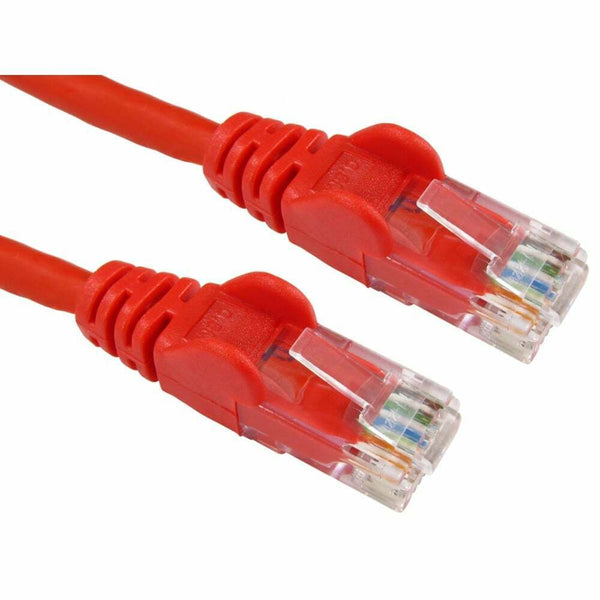 2m Red Ethernet Cable Network Internet Cat5e RJ45 Patch Lead