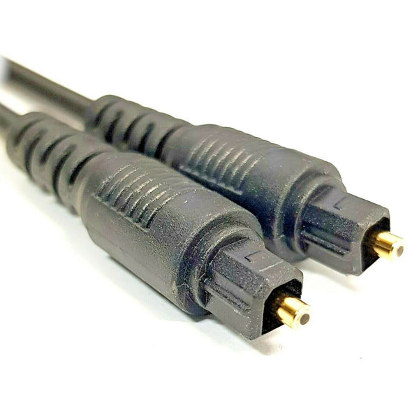 0.5M Metre Short Digital Fibre Optical Audio Toslink SPDIF Gold Cable Lead Plug