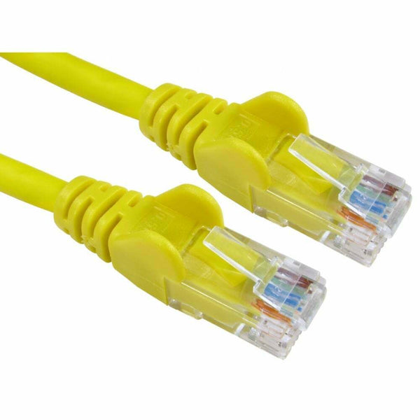 2m Yellow Ethernet Cable Network Internet Cat5e RJ45 Patch Lead