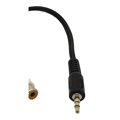 0.2m 3.5mm Stereo Jack Plug to Twin Phono Sockets Adapter Cable 0.2m 20cm