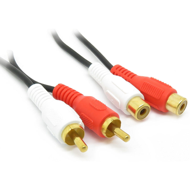 5m Twin Phono Extension Cable Lead RCA AUDIO SPEAKER