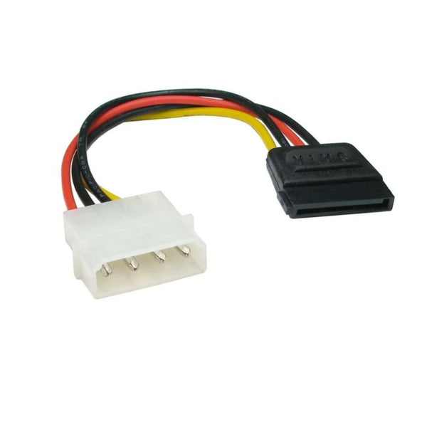 Molex to SATA Power Adaptor Cable Lead 4 pin to 15 pin For HDD