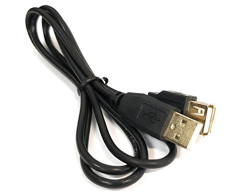 1m USB Gold Plated Extension Cable A  Lead Male to Female High Speed 26 AWG