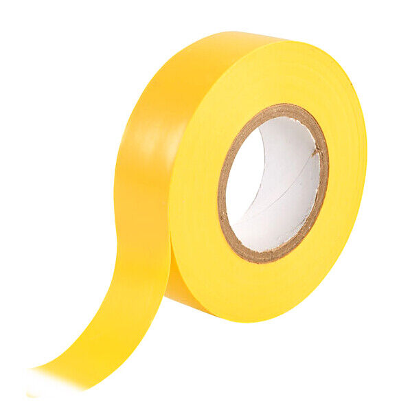 Yellow PVC Tape Electrical PVC Insulating Insulation19mm Wide Cable 20 METRES