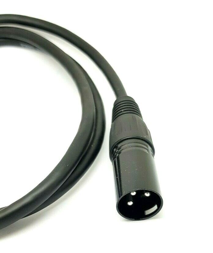 0.5m Black XLR Microphone Cable Lead 3 Pin Male To Female Patch Mic
