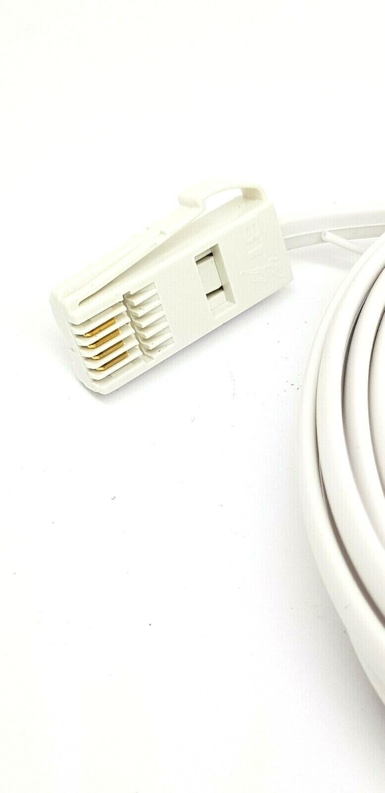 15m Telephone Extension Lead Cable HQ Flat Slimline Phone Line BT Virgin Fax