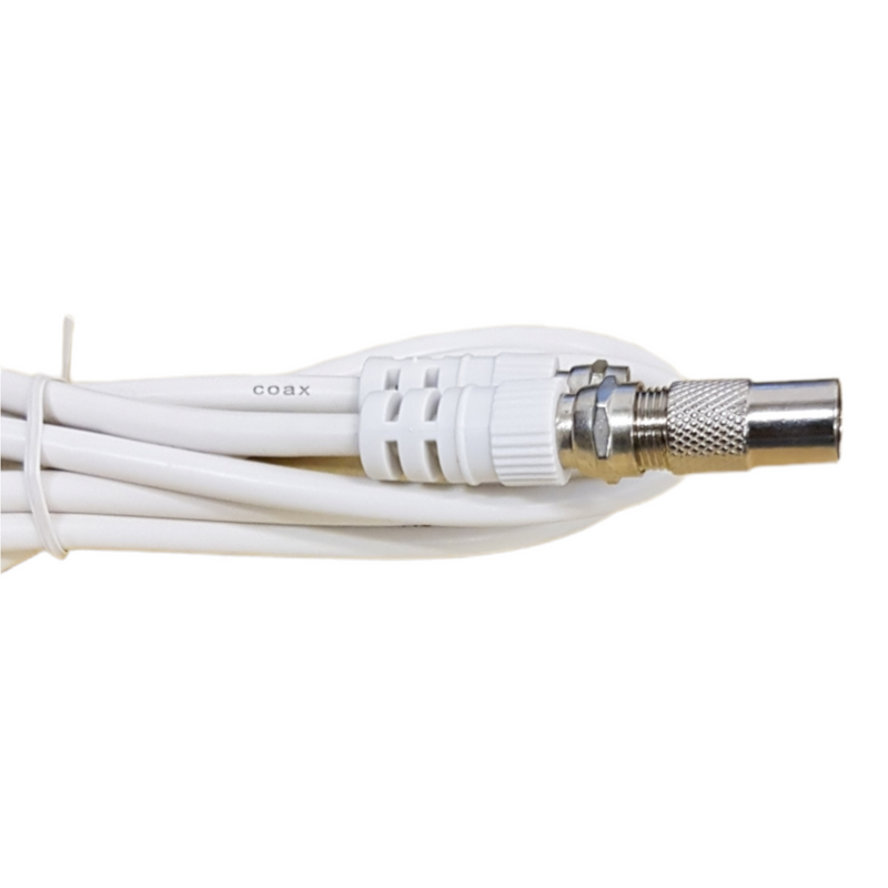 1.5M TV Satellite Aerial Coax Cable Lead Male to F Satellite Plug Coaxial Virgin