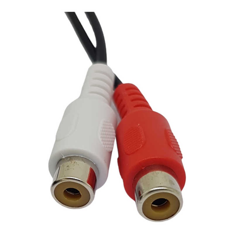 0.2m 5 Pin Din Male Plug to Twin RCA Phono Sockets Adapter Cable