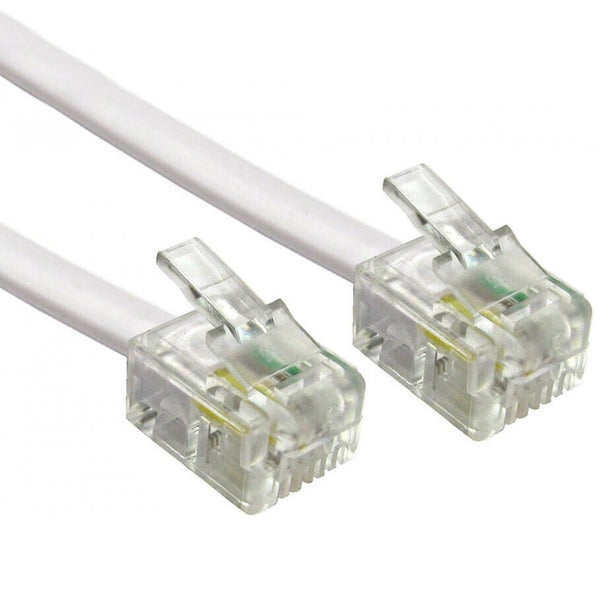 15m ADSL RJ11 Cable Lead Wire for Use BT ADSL Broadband Router Modem Home Hub